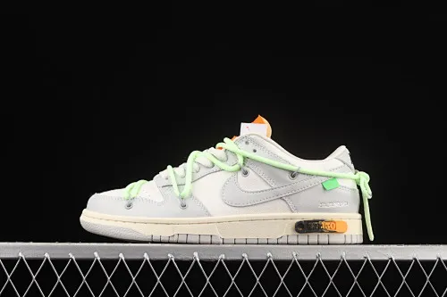 All Categories Nk SB Dunk Series Nk SB Dunk Low Low-top sneakers Cost-effective version OF x Nk Dunk Low OW Gray Casual Sports Skateboard Shoes DM1602-128